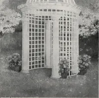 An illustration from Catalog of garden furniture, arbors, pergolas, gateways, trellises, fences, etc. (1920)
