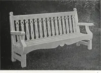 An illustration from Catalog of garden furniture, arbors, pergolas, gateways, trellises, fences, etc. (1920)