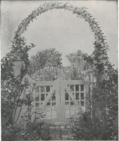 An illustration from Catalog of garden furniture, arbors, pergolas, gateways, trellises, fences, etc. (1920)