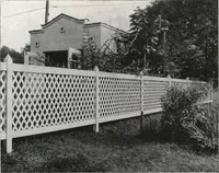 An illustration from Catalog of garden furniture, arbors, pergolas, gateways, trellises, fences, etc. (1920)