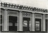 An illustration from Catalog of garden furniture, arbors, pergolas, gateways, trellises, fences, etc. (1920)