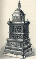 An illustration from Catalogue and price list of the improved Howe ventilating stoves (1893)