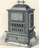 An illustration from Catalogue and price list of the improved Howe ventilating stoves (1893)