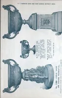 An illustration from Catalogue of vases, settees, fountains and other lawn furniture (1904)