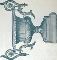 An illustration from Catalogue of vases, settees, fountains and other lawn furniture (1904)
