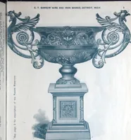 An illustration from Catalogue of vases, settees, fountains and other lawn furniture (1904)