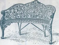 An illustration from Catalogue of vases, settees, fountains and other lawn furniture (1904)