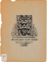 An illustration from Catalogue of the Ninth Annual Exhibition of the Paint and Clay Club (1890)
