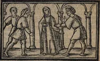 An illustration from Celestina (Fernando de Rojas) (1519)