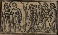 An illustration from Celestina (Fernando de Rojas) (1519)