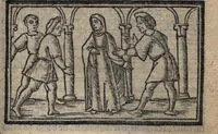 An illustration from Celestina (Fernando de Rojas) (1519)