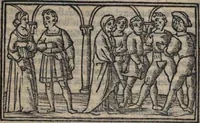 An illustration from Celestina (Fernando de Rojas) (1519)