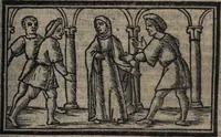 An illustration from Celestina (Fernando de Rojas) (1519)