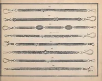 An illustration from Charles T. Menge's price list of ornamental hair jewelry and device work, nos. 32 and 34 John Street, New York (1873)