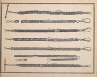 An illustration from Charles T. Menge's price list of ornamental hair jewelry and device work, nos. 32 and 34 John Street, New York (1873)