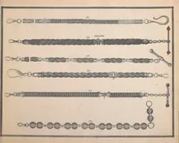 An illustration from Charles T. Menge's price list of ornamental hair jewelry and device work, nos. 32 and 34 John Street, New York (1873)