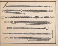 An illustration from Charles T. Menge's price list of ornamental hair jewelry and device work, nos. 32 and 34 John Street, New York (1873)