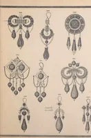 An illustration from Charles T. Menge's price list of ornamental hair jewelry and device work, nos. 32 and 34 John Street, New York (1873)