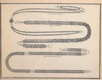 An illustration from Charles T. Menge's price list of ornamental hair jewelry and device work, nos. 32 and 34 John Street, New York (1873)