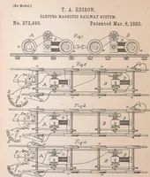Picture 400 of 492 from Collection of United States patents granted to Thomas A. Edison, 1869-1884 (1869), leaf 1421