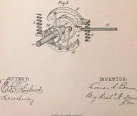 An illustration from Collection of United States patents granted to Thomas A. Edison, 1869-1884 (1869)