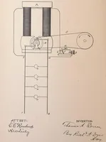 An illustration from Collection of United States patents granted to Thomas A. Edison, 1869-1884 (1869)