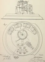 An illustration from Collection of United States patents granted to Thomas A. Edison, 1869-1884 (1869)
