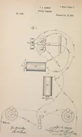 An illustration from Collection of United States patents granted to Thomas A. Edison, 1869-1884 (1869)