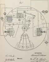An illustration from Collection of United States patents granted to Thomas A. Edison, 1869-1884 (1869)