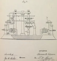 An illustration from Collection of United States patents granted to Thomas A. Edison, 1869-1884 (1869)