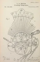 Picture 92 of 492 from Collection of United States patents granted to Thomas A. Edison, 1869-1884 (1869), leaf 327