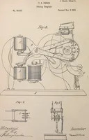 An illustration from Collection of United States patents granted to Thomas A. Edison, 1869-1884 (1869)