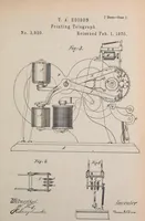 Picture 11 of 492 from Collection of United States patents granted to Thomas A. Edison, 1869-1884 (1869), leaf 46