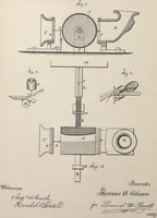 An illustration from Collection of United States patents granted to Thomas A. Edison, 1869-1884 (1869)