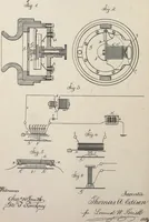 An illustration from Collection of United States patents granted to Thomas A. Edison, 1869-1884 (1869)