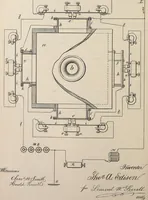 An illustration from Collection of United States patents granted to Thomas A. Edison, 1869-1884 (1869)
