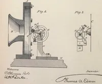 An illustration from Collection of United States patents granted to Thomas A. Edison, 1869-1884 (1869)