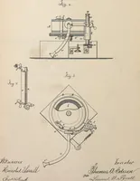 An illustration from Collection of United States patents granted to Thomas A. Edison, 1869-1884 (1869)