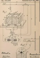 An illustration from Collection of United States patents granted to Thomas A. Edison, 1869-1884 (1869)