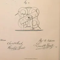An illustration from Collection of United States patents granted to Thomas A. Edison, 1869-1884 (1869)