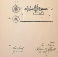 An illustration from Collection of United States patents granted to Thomas A. Edison, 1869-1884 (1869)