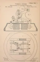 An illustration from Collection of United States patents granted to Thomas A. Edison, 1869-1884 (1869)