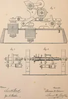 An illustration from Collection of United States patents granted to Thomas A. Edison, 1869-1884 (1869)