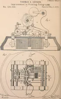 An illustration from Collection of United States patents granted to Thomas A. Edison, 1869-1884 (1869)