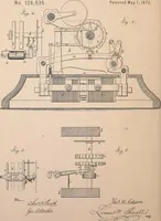 An illustration from Collection of United States patents granted to Thomas A. Edison, 1869-1884 (1869)