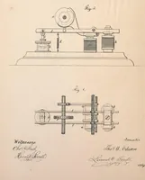 An illustration from Collection of United States patents granted to Thomas A. Edison, 1869-1884 (1869)