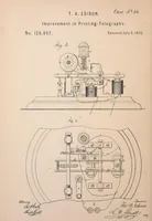 An illustration from Collection of United States patents granted to Thomas A. Edison, 1869-1884 (1869)