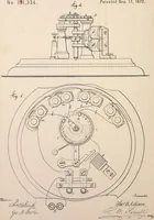 An illustration from Collection of United States patents granted to Thomas A. Edison, 1869-1884 (1869)