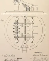 An illustration from Collection of United States patents granted to Thomas A. Edison, 1869-1884 (1869)