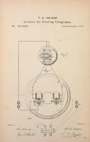 An illustration from Collection of United States patents granted to Thomas A. Edison, 1869-1884 (1869)